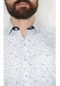 Camisa Para Hombre Manga Corta Blanco Marca L&H de L&H