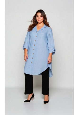 Bluson Para Mujer. Manga 3/4 Azul Marca L&H Ref. 7D624021 L&H