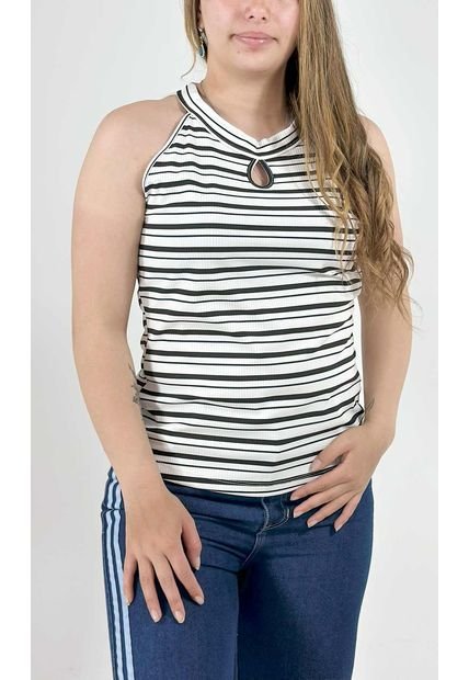 Camiseta Para Mujer Manga Sisa Negro Marca L&H