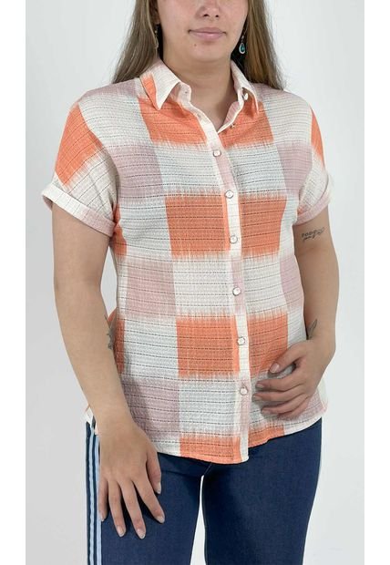 Blusa Para Mujer Manga Corta Coral Marca L&H