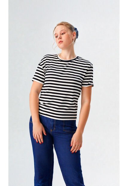 Camiseta Para Mujer Negro Marca L&H Ref. 7S409037