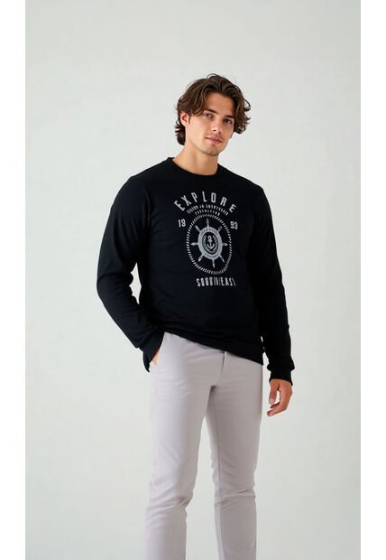 Buzo Para Hombre Negro Marca L&H Ref. 4X106003