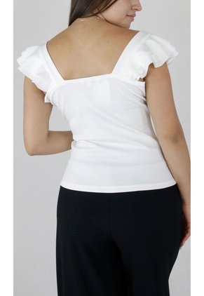 Camiseta Para Mujer Manga Sisa Crudo Marca L&H