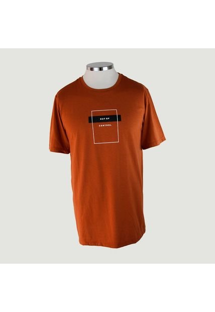 Camiseta Para Hombre Manga Corta Ocre Marca L&H