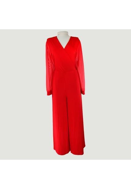 Enterizo Para Mujer Manga Larga Rojo Marca L&H