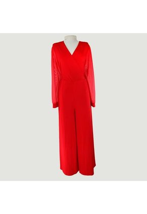 Enterizo Para Mujer Manga Larga Rojo Marca L&H