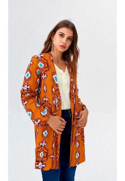 Kimono Para Mujer Terracota Marca L&H Ref. 1F401020