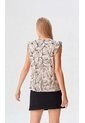 Blusa Para Mujer Manga Sisa Cafe Marca L&H Ref. 1F412728 de L&H