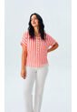 Blusa Para Mujer Manga Corta Coral Marca L&H Ref. 1F412668 de L&H