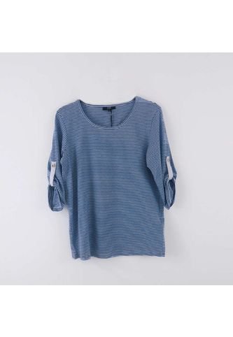 L&H; - Camiseta Para Mujer Manga 3/4 Azul Marca L&H;