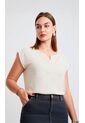 Blusa Para Mujer Manga Corta Beige Marca L&H Ref. 1F412687 de L&H