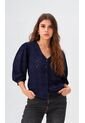 Blusa Para Mujer Manga 3/4 Azul Marca L&H Ref. 1F412689 de L&H