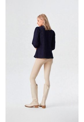 Blusa Para Mujer Manga 3/4 Azul Marca L&H Ref. 1F412689