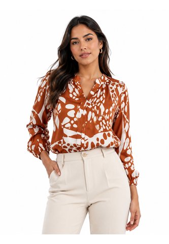 Blusa Para Mujer Manga 3/4 Terracota Marca L&H Ref. 5P412307 L&H