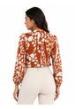 Blusa Para Mujer Manga 3/4 Terracota Marca L&H Ref. 5P412307 de L&H