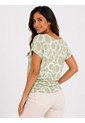 Camiseta Para Mujer Manga Corta Verde Marca L&H Ref. 2J409123 de L&H