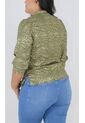Blusa Para Mujer Manga 3/4 Verde Marca L&H Ref. 9V412008 de L&H