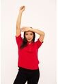 Blusa Para Mujer Manga Corta Rojo Marca L&H Ref. 1F412391 de L&H