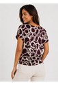 Camiseta Para Mujer Manga Corta Azul Marca L&H Ref. 2J409123 de L&H