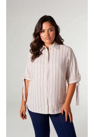 Blusa Para Mujer. Manga Corta Beige Marca L&H Ref. 1F612233 L&H