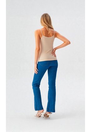 Camiseta Para Mujer Beige Marca L&H Ref. 2J409121