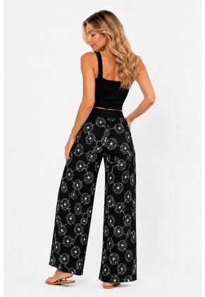 Pantalon Para Mujer Negro Marca L&H Ref. 2J407079