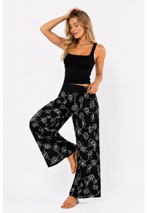 Pantalon Para Mujer Negro Marca L&H Ref. 2J407079