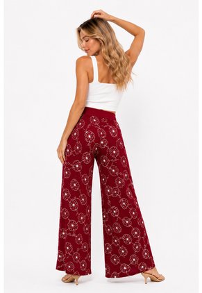 Pantalon Para Mujer Vino Marca L&H Ref. 2J407079