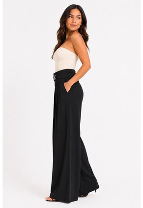 Pantalon Para Mujer Negro Marca L&H Ref. 2J407076