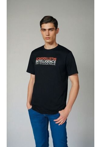 T-Shirt Para Hombre Manga Corta Negro Marca L&H L&H