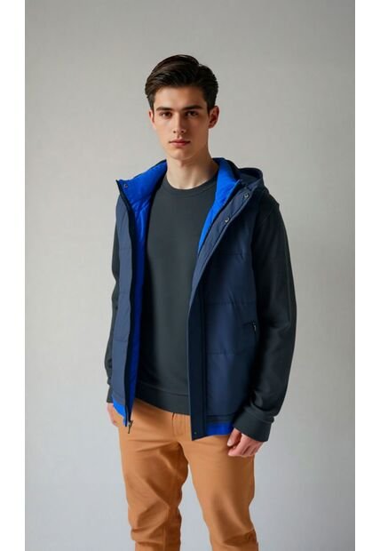 Chaleco Para Hombre Azul Marca L&H