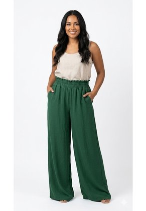 Pantalon Para Mujer Verde Marca L&H Ref. 2J407059