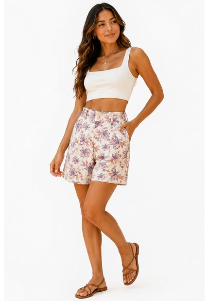 Bermuda Para Mujer  Rosado Marca L&H Ref. 2I410052
