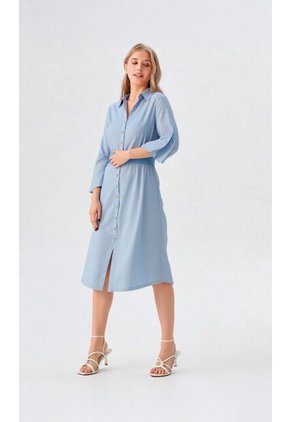 Vestido Para Mujer Azul Claro Marca L&H Ref. 1Y417029