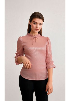 Blusa Para Mujer Manga 3/4 Rosado Marca L&H Ref. 5P412251