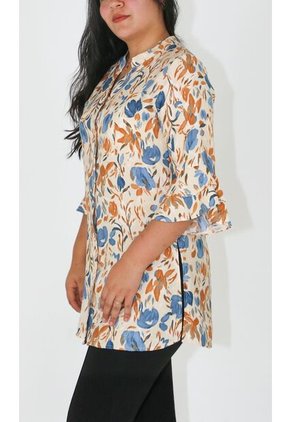 Bluson Para Mujer Manga 3/4 Azul Marca L&H Ref. 3Za424001