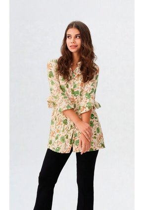 Bluson Para Mujer Manga 3/4 Verde Marca L&H Ref. 3Za424001