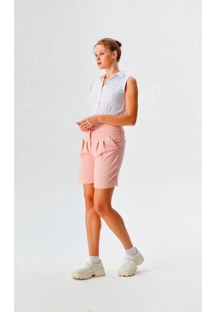 Bermuda Para Mujer Rosado Marca L&H Ref. 2I410045