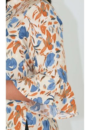 Bluson Para Mujer Manga 3/4 Azul Marca L&H Ref. 3Za424001