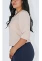 Blusa Para Mujer Manga 3/4 Beige Marca L&H Ref. 1F412647 de L&H