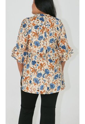 Bluson Para Mujer Manga 3/4 Azul Marca L&H Ref. 3Za424001