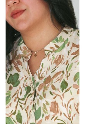 Bluson Para Mujer Manga 3/4 Verde Marca L&H Ref. 3Za424001