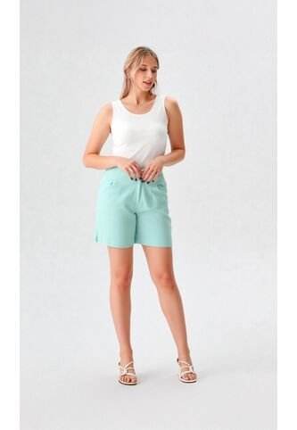 Bermuda Para Mujer Verde Marca L&H Ref. 2I410045 L&H