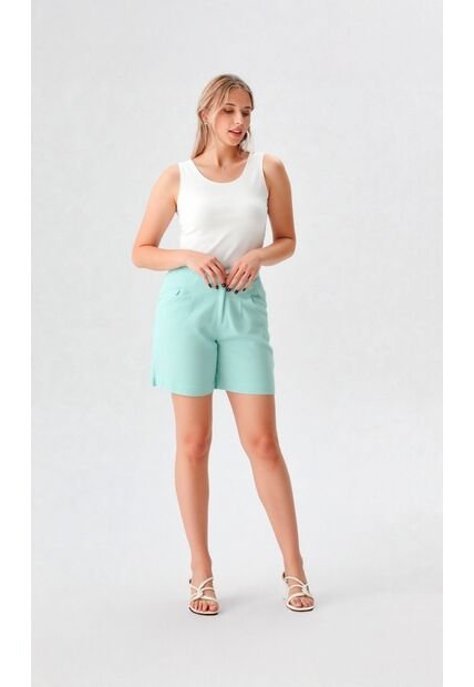 Bermuda Para Mujer Verde Marca L&H Ref. 2I410045