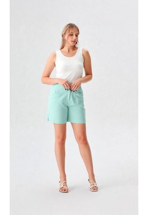 Bermuda Para Mujer Verde Marca L&H Ref. 2I410045