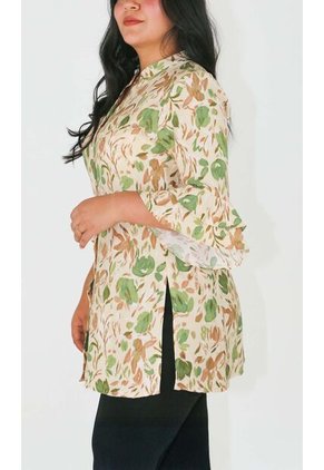 Bluson Para Mujer Manga 3/4 Verde Marca L&H Ref. 3Za424001