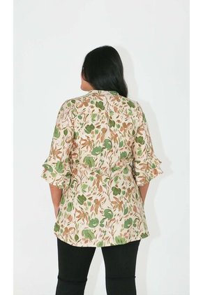 Bluson Para Mujer Manga 3/4 Verde Marca L&H Ref. 3Za424001