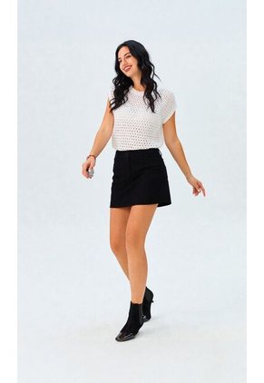 Camiseta Para Mujer Manga Corta Blanco Marca L&H Ref. 2J409107