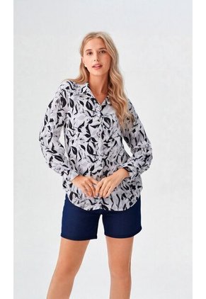 Blusa Para Mujer Manga Larga Negro Marca L&H Ref. 2J412275