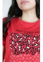 Camiseta Para Mujer Manga Corta Rojo Marca L&H de L&H